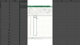 Number auto fill… #excelinterface #exceleasy #excel