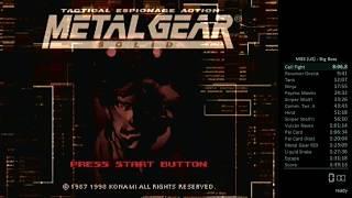 MGS1 Speedrun - 1:38:36 - No save, Big Boss rank, all bosses