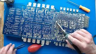 Repair Power supply in an Aura 5350 amplifier Part 4 (amp "fixed", for now)