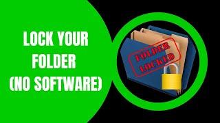 Lock your folder using CMD