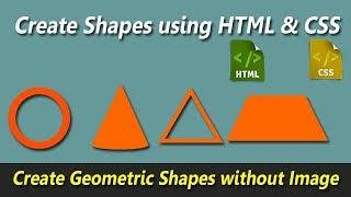 How to create different type of #Shapes using #HTML & #CSS