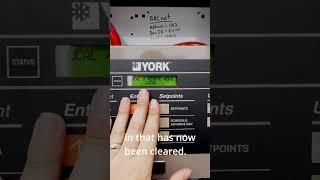 Resetting Alarm on YL panel York