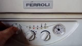 Ferroli F24 boiler central heating ignition working after reset