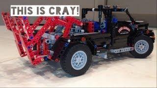 Lego Technics Freds Garage Tow truck 9395 Demo and Build