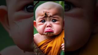 Little monk so cute #monkeybaby #monk #cute