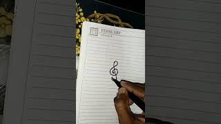 how to draw a treble clef