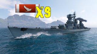 World of WarShips Novosibirsk - 9 Kills 196K Damage