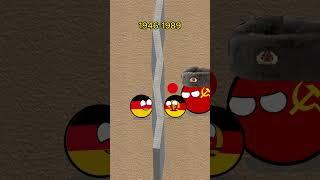 German history 1945 1990 #countryballs #country #German #america #Soviet Union