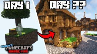 I Tried to Survive 100 Days in HARDCORE SKYBLOCK and This is What Happened