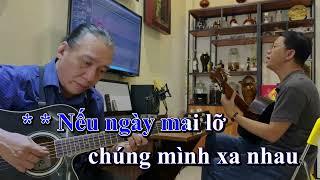 Lời Cuối Cho Em & Nhìn Nhau Lần Cuối - KARAOKE Guitar Tone Nam ( Bb )