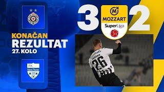 Mozzart Bet Super liga 2024/25 - 27.Kolo: PARTIZAN – NOVI PAZAR 3:2 (2:0)