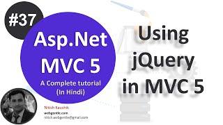 (#37) Using jQuery in MVC | mvc tutorial for beginners in .net c#