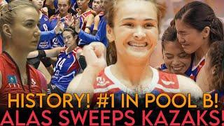 HISTORY Alas SWEEPS Kazaks! 1st WIN After 7 YRS!, Pasok sa SEMIS at NO.1 TEAM! Best Starters!