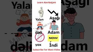 Learn Kids Azerbaijani Daily Use English To Azerbaijani #azerbaijani