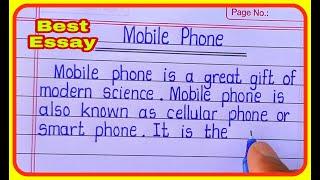 Write an Essay On Mobile Phone in English I Mobile Phone Essay I Paragraph on Mobile Phone