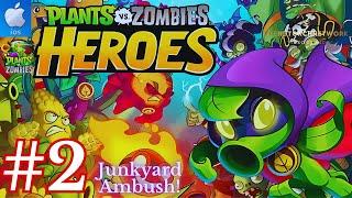 Plants vs. Zombies: Heroes - Gameplay/Walkthrough PT.2 Green Shadow Hero: Junkyard Ambush!