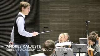 Sibelius Academy conducting students and Jan Söderblom working on Holst's Planets