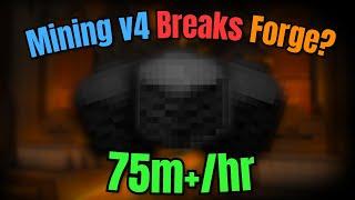 Mining v4 Makes 75m+/hr Using The FORGE? | Hypixel Skyblock