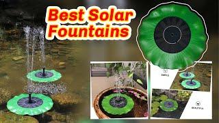 Solar Water Fountains | Solar Fountains for Bird Bath | Best Solar Fountains