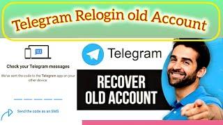 How to login old telegram account in android 2024 || Telegram recover old Account 2024 || telegram