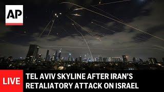 LIVE: Tel Aviv skyline after Iran's retaliatory missile attack on Israel