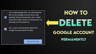 How To Delete Your Google Account  Permanently | Android | Google Account Delete Tutorial Video