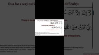 Dua: Zikr when in distress