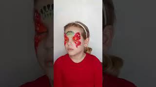 Аквагрим для девочек «Бантик-бабочка» от Ольги Франк #facepainting #аквагримдлядетей #beautybar