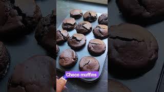 Homemade chocolate muffins|1st trial #youtube #short️