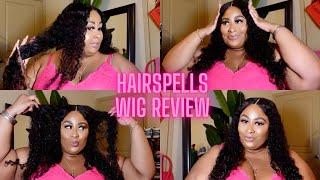 HAIRSPELLS PERUVIAN DEEP WAVE LACE FRONT WIG| BEGINNER FRIENDLY| GLUELESS INSTALL| REVIEW|