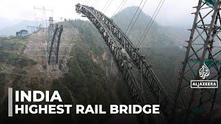Modi inaugurates world’s highest rail bridge in Indian-administered Kashmir