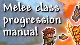 Terraria - 1.4.2 Master Mode melee class progression guide (elite gladiator!)