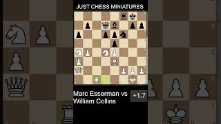 Marc Esserman defeats William Collins with the Smith Morra Gambit