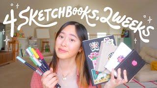 I Finished 4 Sketchbooks in 2 Weeks ️ (& Art Q&A!)