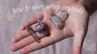 how to wire wrap crystals! | easy tutorial