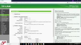 TP LINK Set up WiFi Security WPA2 Enterprise