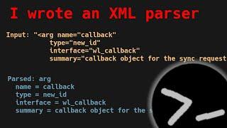 Writing an XML parser to regain some sanity