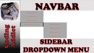 Navbar - Sidebar with Dropdown Menu