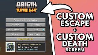 Add a Custom Escape & Death Screen to your Minecraft Server