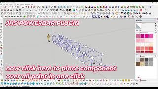 sketchup tutorial  / making complex model / steel truss/   jhs powerbar plugin