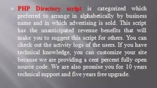 PHP Directory Script – PHP Scripts Mall