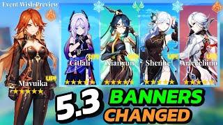 NEW UPDATE! 5.3 BANNERS CHANGED AGAIN! 63 NEW ACHIEVEMENTS & MORE - Genshin Impact