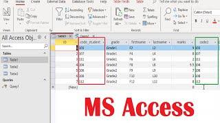 MS Access tutorial: update values column in table from another column in same table