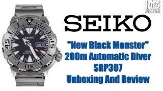 My VERY FIRST Review! | Seiko New Black Monster 200m Automatic Diver SRP307 Unbox & Review