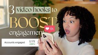 DOUBLE Your Engagement on Instagram, Reels, & TikTok With These 3 Video Hooks