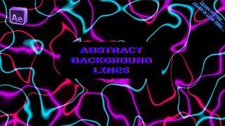 After Effects Tutorial_ Neon Lines Abstract Looping Background.No Plugin.