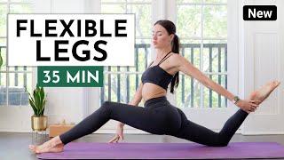 35 Min Flexible Legs - Yoga for Splits, Hips, & Leg Flexibility