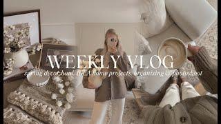 WEEKLY VLOG | spring decor haul, IKEA home projects, brand photoshoot & cosy moments at home