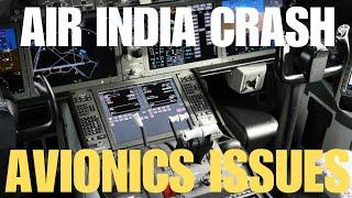 AIR INDIA CRASH - AVIONICS ISSUES  #airindiacrash