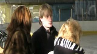 Открытая тренировка Plushenko  28.02.11 Перед интервью